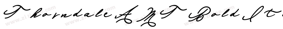 Thorndale AMT Bold Italic字体转换